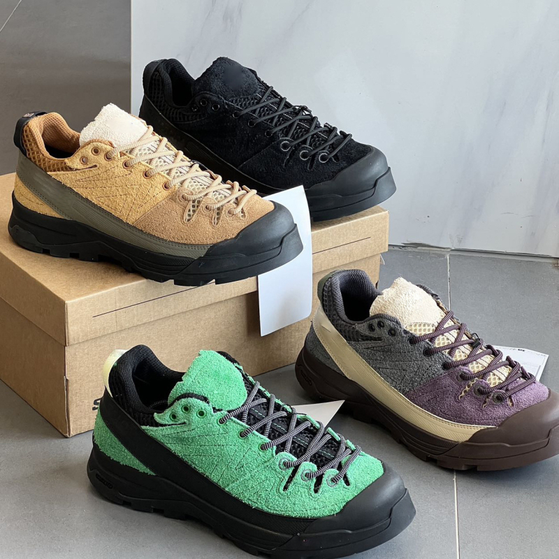 Ženski Dad Shoes od velura, niski gornji dio, zaobljeni nos, gumeni potplat, 1–3 cm peta