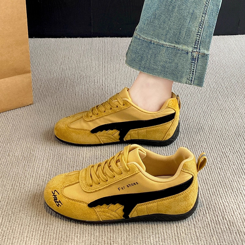 Ženske tenisice za sportsku casual obuću, vintage stil inspiriran Forrestom Gumpom, mrežasti gornji dio, lagana gumena potplat, niski vrh, vezanje, prozračne