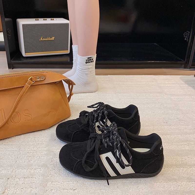 Cipele za moralni trening, velur gornji dio, gumena potplata, zatvaranje vezicama, visok gornji dio 3–7 cm, okrugli vrh