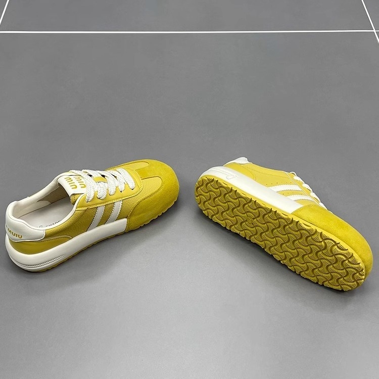 Dexun ženske casual sportske tenisice s vezanjem, lagane, retro stil, gumenom sole, PU ulošak, visina pete 3–5 cm