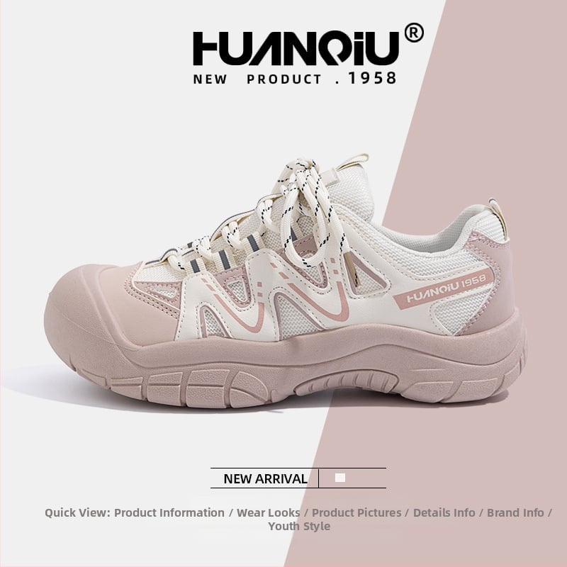 Sieviešu āra kurpes ar biezu zoli – priekšējais šņorējums, zems augšdaļas augstums, PVC zole, kokvilnas odere, piemērotas pārgājieniem