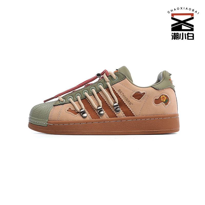 Ženské športové tenisky s retro dizajnom Rabbit Hole, dvojité šnurovanie, okrúhla špička, funkcia zvyšovania výšky, vrchný materiál mikrovlákno, podrážka z gumy