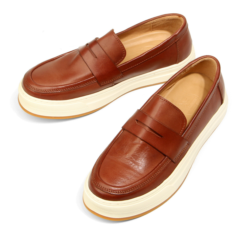 Muške slip-on loaferice – koža konja, detalji od konjske dlake, casual kožne cipele u vintage stilu