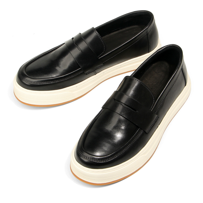 Muške slip-on loaferice – koža konja, detalji od konjske dlake, casual kožne cipele u vintage stilu