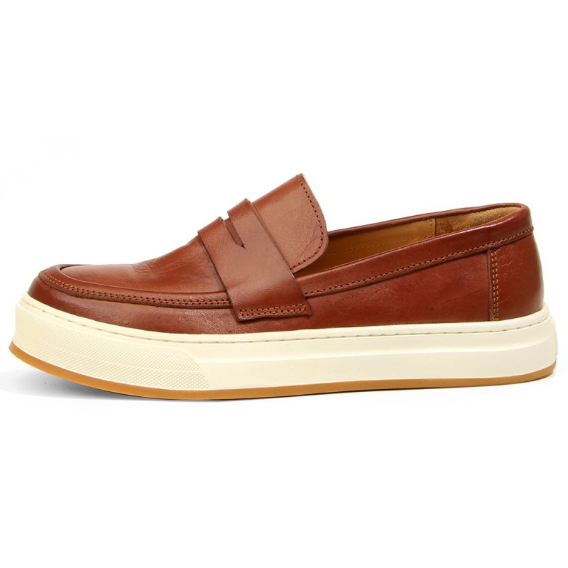 Muške slip-on loaferice – koža konja, detalji od konjske dlake, casual kožne cipele u vintage stilu