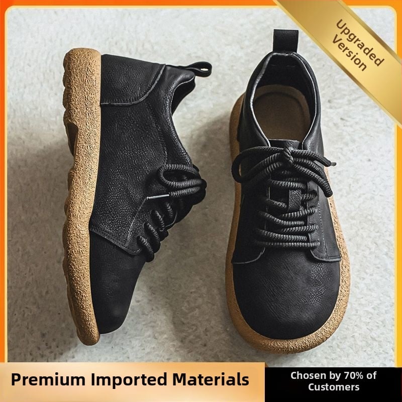 Мъжки обувки за шофиране, корейски стил лоуфърс, PU горнище, гума подметка, EVA стелка, дебела подметка