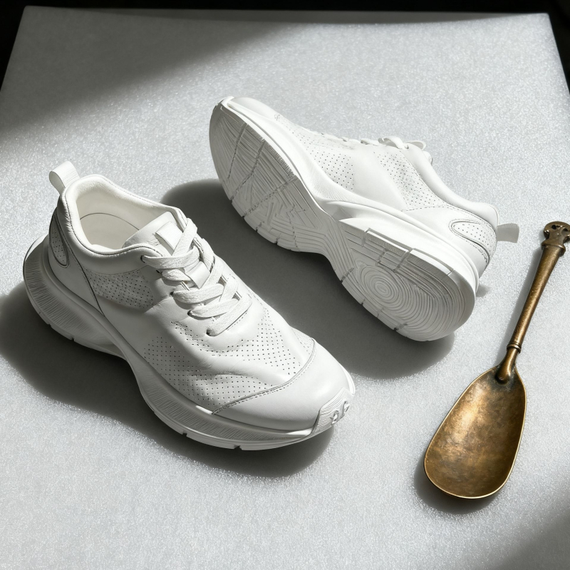 Unisex dad shoes s gornjim dijelom od prave kože, gumom potplatom, vezanje šniranama, prozračan, podstava od ovčje kože