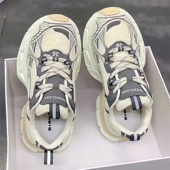 Muške tenisice stila dad shoes s gornjim dijelom od sintetičke kože, klinasti pet 3–5 cm, protuklizna potplat, injekcijski oblikovan potplat