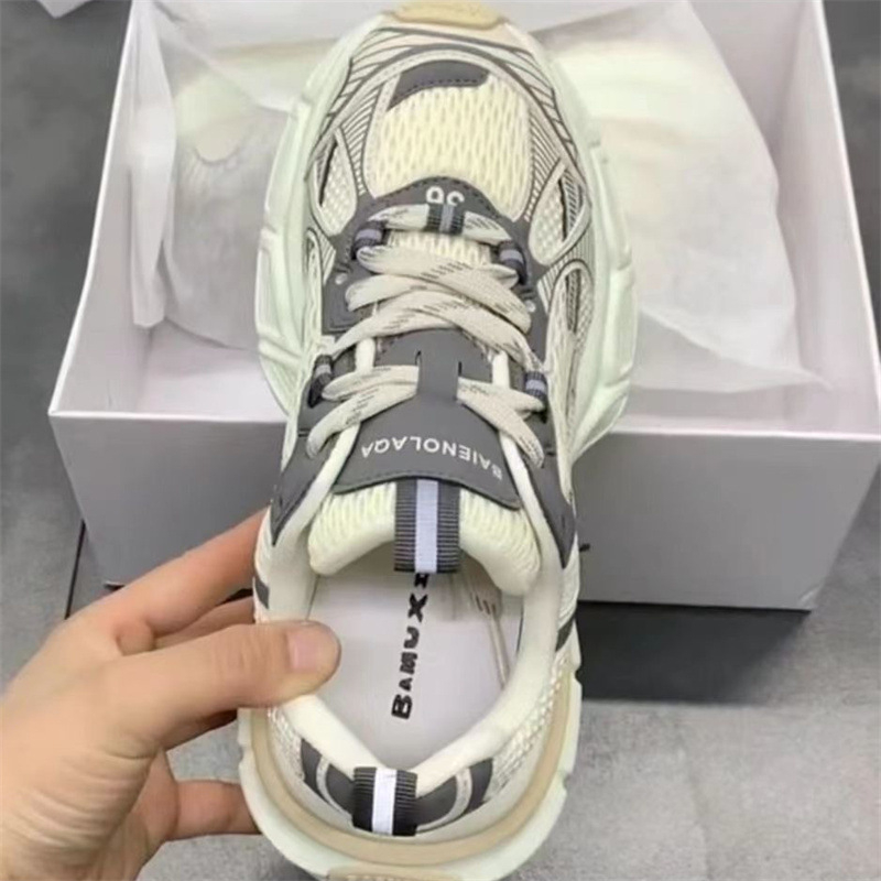Muške tenisice stila dad shoes s gornjim dijelom od sintetičke kože, klinasti pet 3–5 cm, protuklizna potplat, injekcijski oblikovan potplat