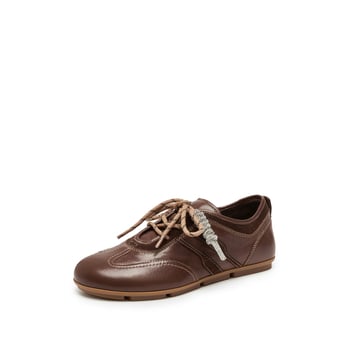 Női Forrest Gump-stílusú bőrfelsőjű alacsony tornacipő, fűzős, latex talpbetét, gumitalp, lélegző és könnyű, 2025 őszén megjelenés