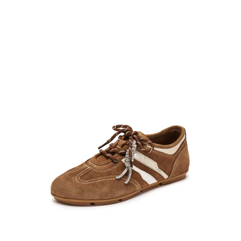 Női Forrest Gump-stílusú bőrfelsőjű alacsony tornacipő, fűzős, latex talpbetét, gumitalp, lélegző és könnyű, 2025 őszén megjelenés