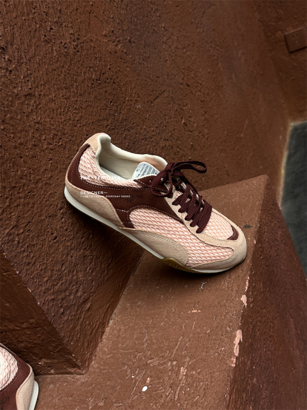 Pantofi feminini din piele naturală, cu șireturi, vârf rotund, stil retro coreean, talpă din cauciuc