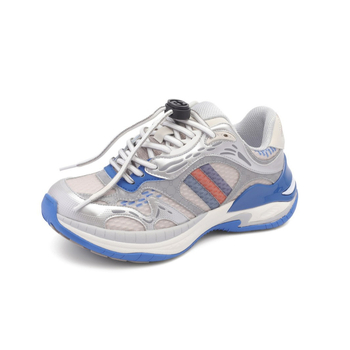 Sportos mindennapi cipő szellőző hálós felsőrésszel, slip-on kivitel, kerek orr, 3–5 cm sarokmagasság, PU talp