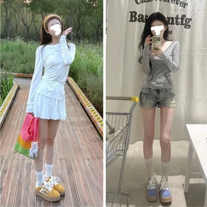 Ženske tenisice od platna s niskim gornjim dijelom, debela potplata, povećanje visine, proljeće 2025