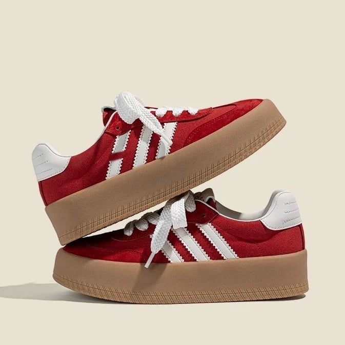 Ženske tenisice od platna s niskim gornjim dijelom, debela potplata, povećanje visine, proljeće 2025