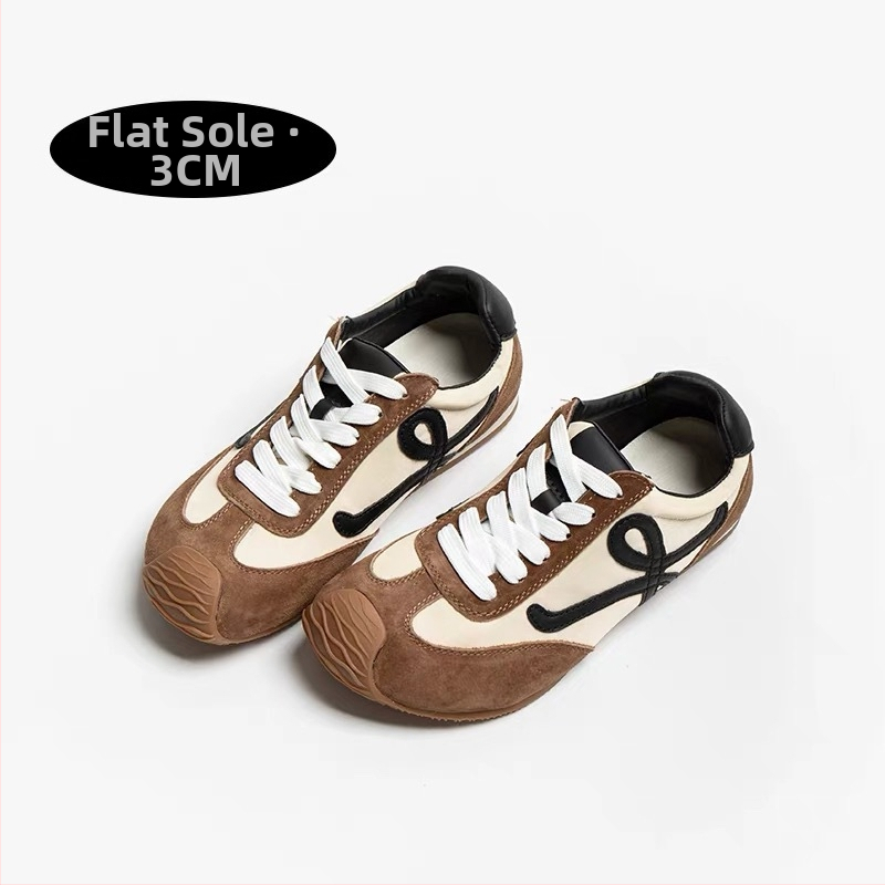 Sievietes ikdienas sporta apavi ar iekšējo augstuma palielinājumu, augšdaļa no īstas ādas, šņorēšana, anti-slip gumijas zole