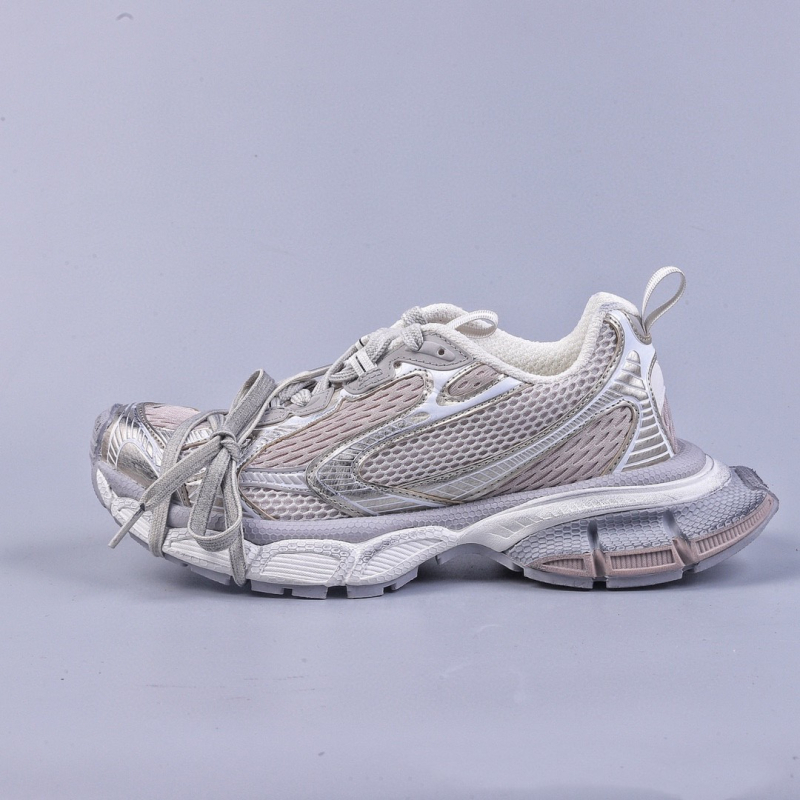 Pantofi unisex Dad Shoes cu exterior din plasă respirabilă, toc înalt 6-8 cm, branță interioară din piele naturală, talpă din cauciuc, anti-statice și amortizare.