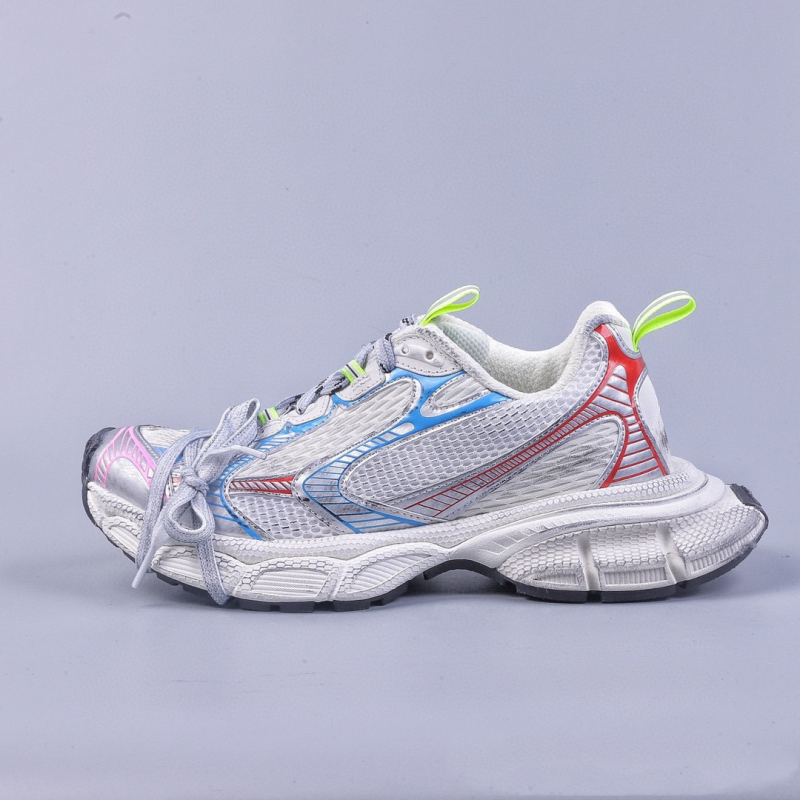 Pantofi unisex Dad Shoes cu exterior din plasă respirabilă, toc înalt 6-8 cm, branță interioară din piele naturală, talpă din cauciuc, anti-statice și amortizare.