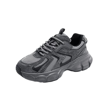 Ženske casual tenisice tip dad shoes s mrežastim gornjim dijelom, okrugli vrh, platforma, gumeni potplat, vezanje