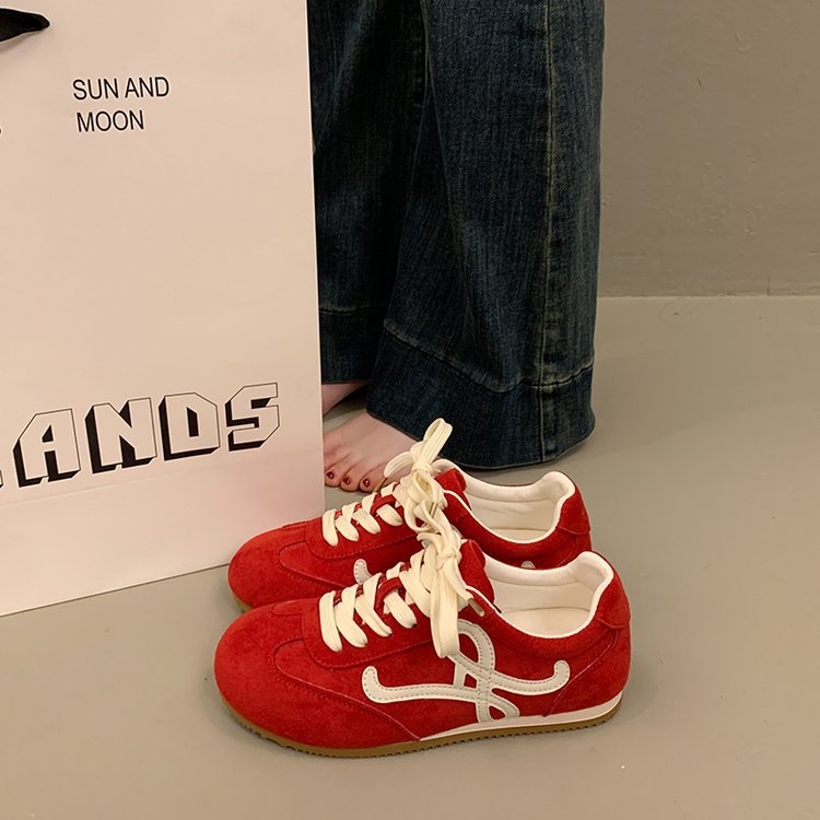 Dámske topánky Dad Shoes, zaoblená špička, gumová podrážka, klinový podpätok 3–5 cm, šnúrky