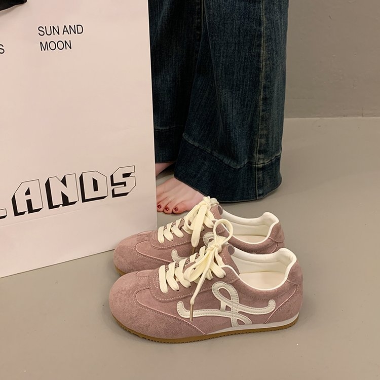 Dámske topánky Dad Shoes, zaoblená špička, gumová podrážka, klinový podpätok 3–5 cm, šnúrky
