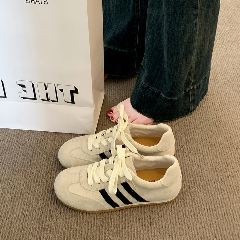 Dámske topánky Dad Shoes, zaoblená špička, gumová podrážka, klinový podpätok 3–5 cm, šnúrky