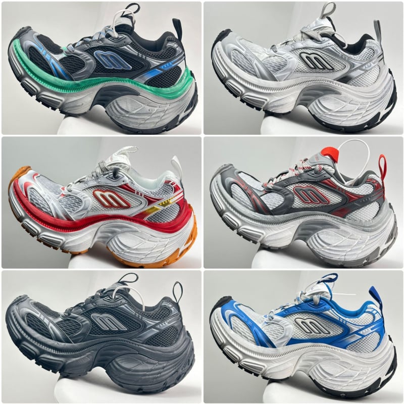 Unisex tenisice tipa dad shoes s povećanjem visine 6–8 cm, gornji dio od tkanine, protuklizna gumena potplat, prednje vezanje