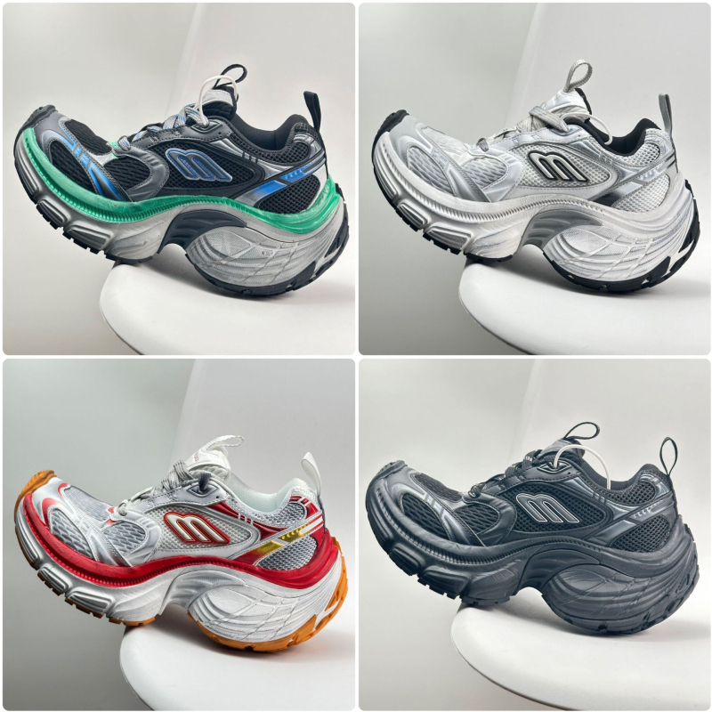 Unisex tenisice tipa dad shoes s povećanjem visine 6–8 cm, gornji dio od tkanine, protuklizna gumena potplat, prednje vezanje