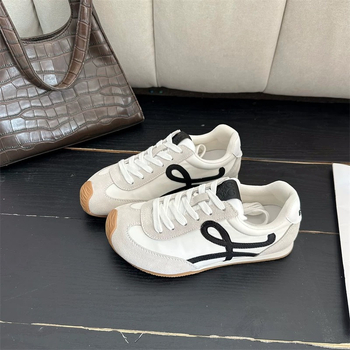 Ženske casual tenisice s gornjim dijelom od umjetne PU, zaobljeni nos, ravna peta, prozračne, lake i protuklizne, tekstilna uložak