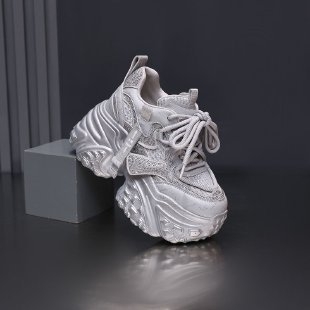 Sievietes kurpes ar bieza zole un iekšējo pacēlumu, priekšējā aukla, augšdaļa no superfibra, iekšējā odere no auduma, EVA zole, vidējā augšdaļa, izlaidums 2025. rudens