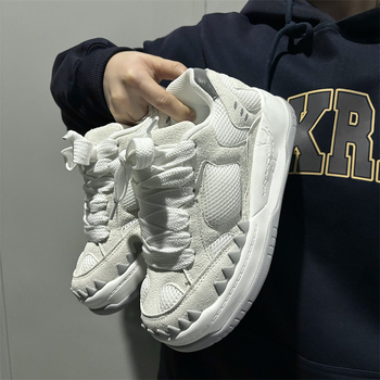 Dad Shoes, korejskog stila, mrežasti gornji dio, gumena podloga, niska peta 1-3 cm, unisex