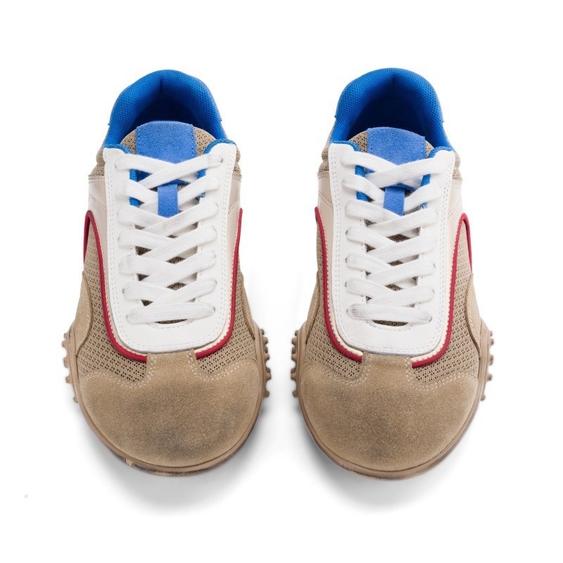 Dámske topánky typu Dad Shoes s PU+sieťovaným vrchnkom, šnurovanie, PU stielka, gumová podrážka, nízky podpätok 1-3 cm