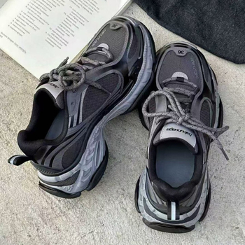 Unisex retro dad tenisky s hrubou podrážkou na zvýšenie výšky, predné šnurovanie, priedušné, protišmykové; vrchný materiál: hovädzia useň + textil + koža; vložka: bravčová koža