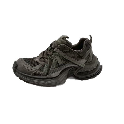 Ženske zimske tenisice Dad Shoes s gornjim dijelom od kože i tkanine, okrugli vrh, visina peta 6-8 cm