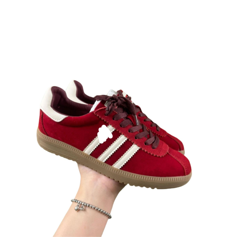 Desun cipők - Valódi bőr felsőrész, Kerek orr, Elöl fűzők, 1-3 cm-es alacsony sarok, Gumi talp EVA talpbetéttel