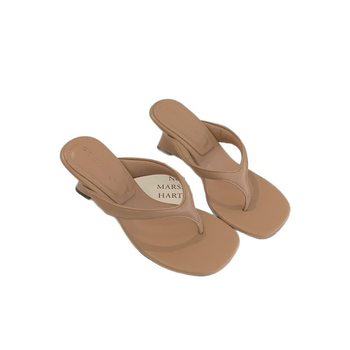 Ženske slip-on sandale s kvadratnim vrhom i dizajnom podijeljenog prsta, PU đon, gornji i unutarnji materijal od super vlakna (split-toe, kvadratni vrh, PU đon, ljeto 2025)