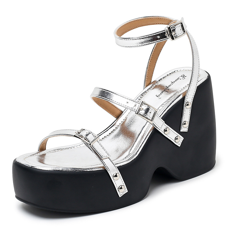 Rimske sandale s gornjim dijelom od mikrovlakna, PU đon, razdvojeni prst, rimski stil