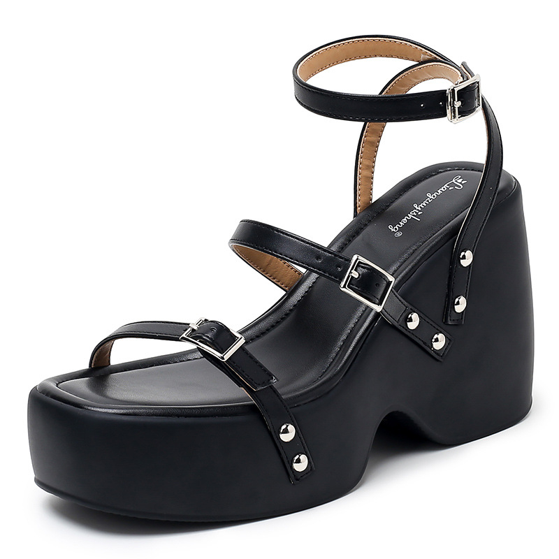 Rimske sandale s gornjim dijelom od mikrovlakna, PU đon, razdvojeni prst, rimski stil