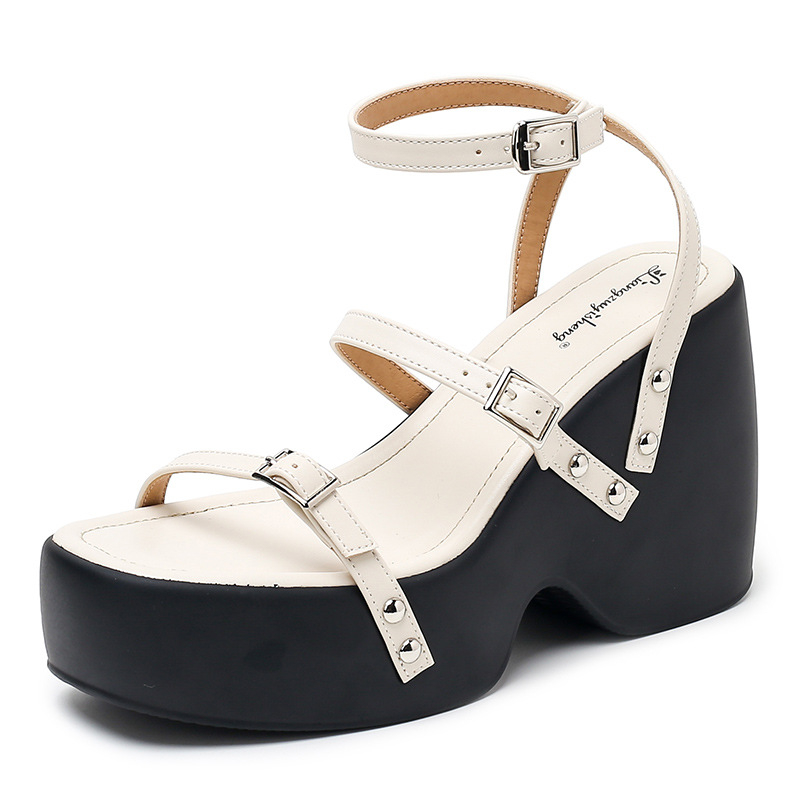 Rimske sandale s gornjim dijelom od mikrovlakna, PU đon, razdvojeni prst, rimski stil