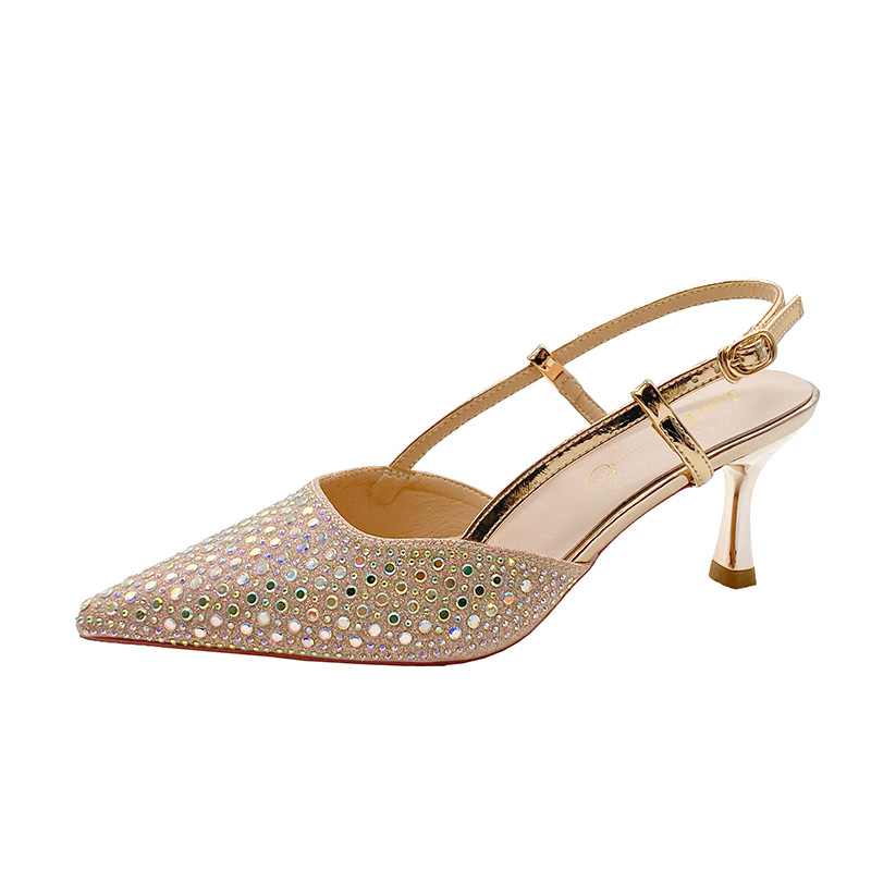 Casual sandale s remenčićima, okrugli vrh prsta, umjetna PU gornja, gumena đon, klinasti pet 3–6 cm