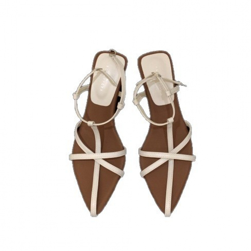 Sandále s otvorenou špičkou a tenkými remienkami, ultra-fiber vrchný materiál a podšívka, gumová podrážka, leto 2025