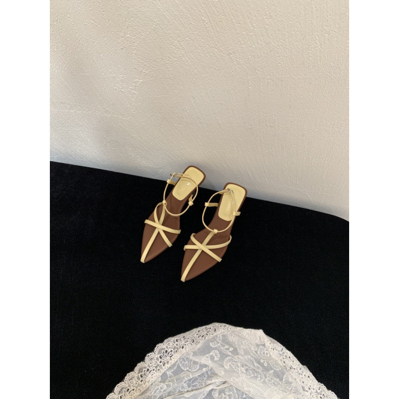 Sandále s otvorenou špičkou a tenkými remienkami, ultra-fiber vrchný materiál a podšívka, gumová podrážka, leto 2025