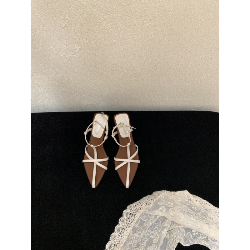 Sandále s otvorenou špičkou a tenkými remienkami, ultra-fiber vrchný materiál a podšívka, gumová podrážka, leto 2025