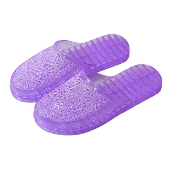 Ženske jelly sandale s kristalnim uzorkom i zatvorenim prstom – plastični gornji dio, PVC đon, brzo sušenje, prozračnost, lagane