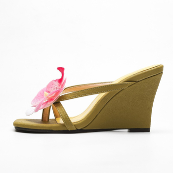 Ženske flip-flop sandale s kvadratnim nosom, gornji dio od super vlakna, gumeni potplat, unutarnji PU materijal