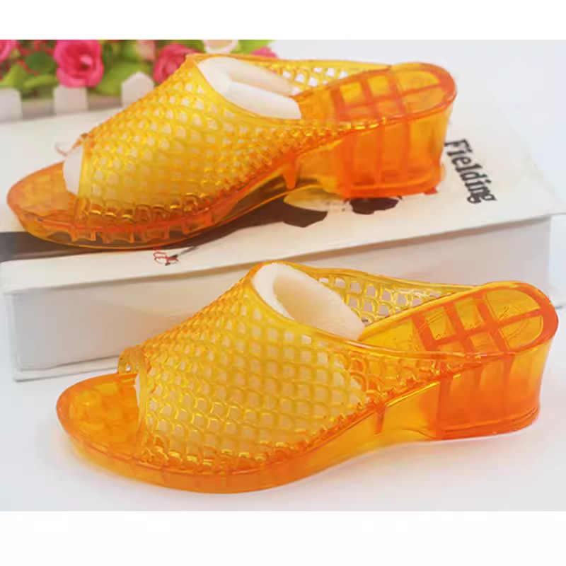 Toe Cap papuče s nagibom pete, plastični gornji dio, podloga od plastike-gume, debljina potplata 0–3 cm, za odrasle, ljetna obuća