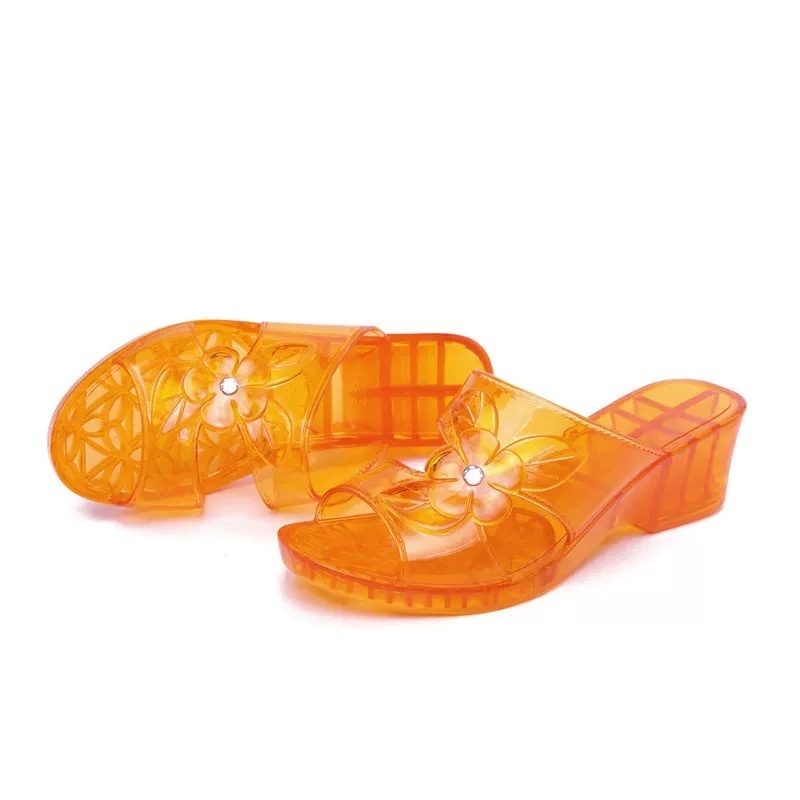 Ženske ljetne papuče s gel-kristalima, korejskog stila, modne papuče za kupaonicu s protukliznom podlogom
