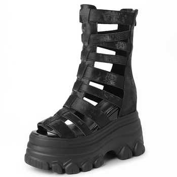 Hal formájú orrú római szandálok, felsőrész: első osztályú marhabőr, talp: poliuretán, belső anyag: szuper rost, stílus: római