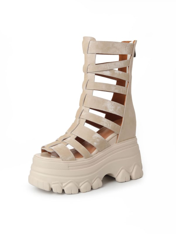 Hal formájú orrú római szandálok, felsőrész: első osztályú marhabőr, talp: poliuretán, belső anyag: szuper rost, stílus: római