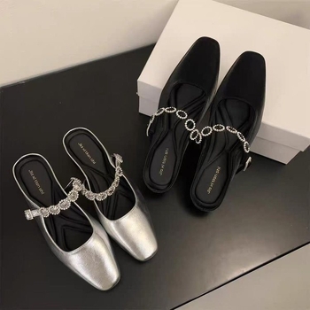 Mary Jane cipele, kvadratni vrh prstiju, skrivni porast visine 3–5 cm, klinasti potpetica, PU gornji dio, Slip-On
